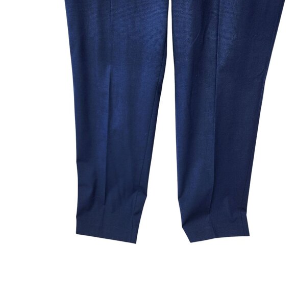 Ralph Lauren Mens Blue Wool Blend Trousers 34 x 32 Flat Front Button Closure‎ - Picture 8 of 10